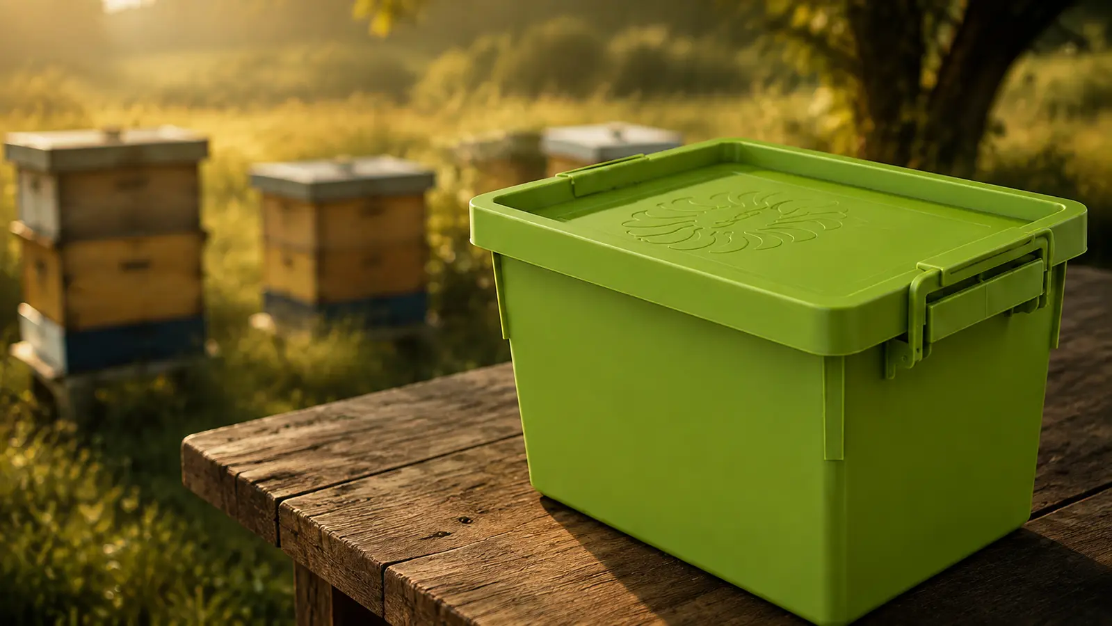 BeeBox8 8 çerçeveli plastik bal taşıma kutusu